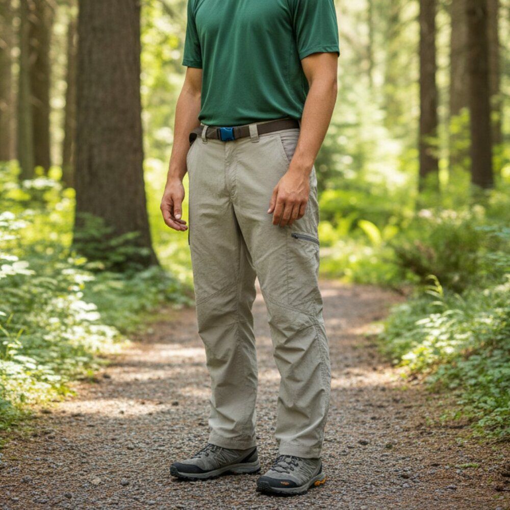 Columbia Men’s Omni-Shade Khaki Cargo Hiking Pants: 38x30 Performance Trousers